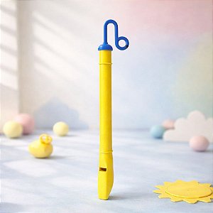 Brinquedo Flauta Piu Piu - Amarelo - 25cm - 1 unidade - Rizzo
