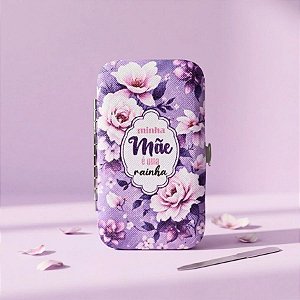 Kit Autocuidado 7 peças - Minha Mãe é uma Rainha - Roxo - 1 unidade - Rizzo