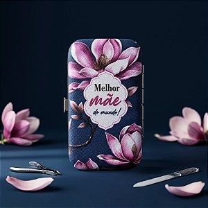Kit Autocuidado 7 peças - Melhor Mãe Do Mundo - Azul Escuro - 1 unidade - Rizzo