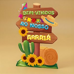 Decoração de Chão - Bem-Vindo Arraiá - 46x65cm - 1 unidade - Regina - Rizzo