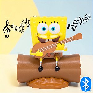Caixa de Som Bluetooth - Bob Esponja - 14x15cm - 1 unidade - Zonacriativa - Rizzo