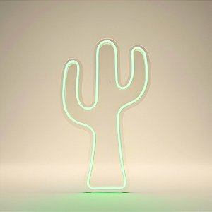 Painel Led Neon de Festa Junina - Cacto - 32x39cm - 1 unidade - Rizzo