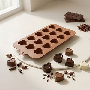Forma de Silicone - Coração - 22x11cm - 1 unidade - Rizzo