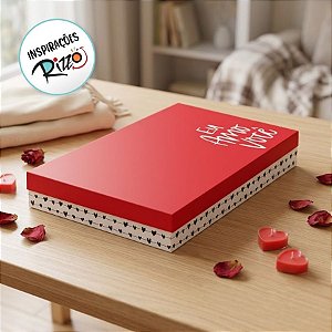 Caixa Retangular com Tampa Baixa - Sintonia - 30x21x4,5cm - 1 unidade - Cromus - Rizzo