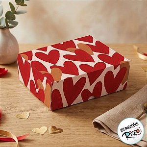 Caixa para 6 Brigadeiros - Season Love - 13x10,6x4,5cm - 10 unidades - Cromus - Rizzo
