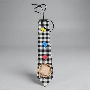 Gravata de Festa Junina - Xadrez - 30cm - 1 unidade - Rizzo