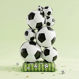 Balão de Festa Microfoil - Kit Bola de Futebol Brasil Copa do Mundo - 1 unidade - Rizzo