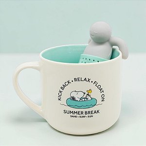 Caneca Com Infusor Para Chá - Snoopy - 350ml - 1 unidade - Zonacriativa - Rizzo