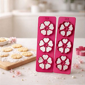 Régua Cortador Flor Cerejeira - Ref. 1634 - 4cm - 1 unidade - RR Cortadores - Rizzo