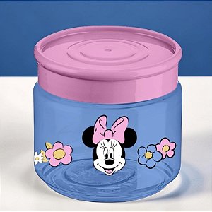 Pote de Plástico Organizador - Minnie Mouse - Lilás - 160ml - 1 unidade - Disney Original - Rizzo