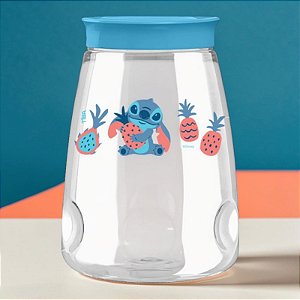 Pote de Plástico Organizador - Stitch - Azul - 2,2l - 1 unidade - Disney Original - Rizzo