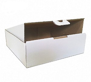 Caixa Transporte Branca c/ Base para Cupcake - 40x40x12cm - Rizzo Embalagens