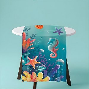 Trilho de Mesa - Fundo do Mar - 40x200cm - 1 unidade - Regina - Rizzo