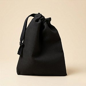 Saco de Algodão Preto - nº01 - 11x15cm - 5 unidades - Rizzo