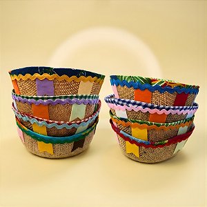 Cachepot de Juta para Festa Junina - Sortido - 20x9x20cm - 1 unidade - Rizzo