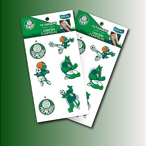 Tatuagem Temporária para Pele - Palmeiras - 12 unidades - FestColor - Rizzo