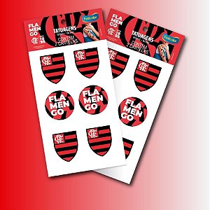 Tatuagem Temporária para Pele - Flamengo - 12 unidades - FestColor - Rizzo