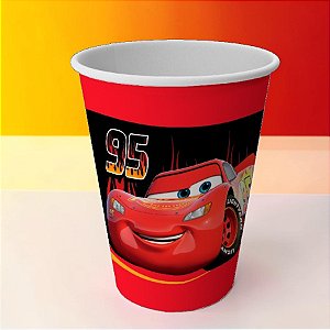 Copo de Papel - Carros - 200ml - Disney Original - 8 unidades - FestColor - Rizzo