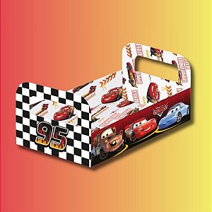 Cesta de Papel Cartão - Carros - 18x5x13cm - Disney Original - 1 unidade - FestColor - Rizzo