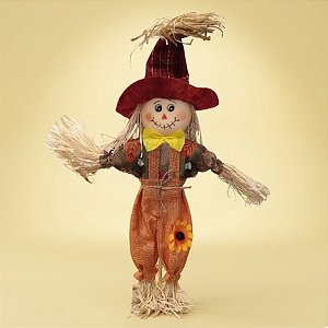 Enfeite Decorativo de Festa Junina Espantalho com Base - Menino - 12x33x5cm - 1 unidade - Rizzo