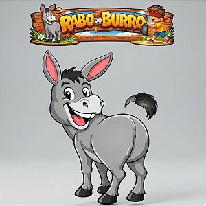 Brincadeira Rabo do Burro - 39x56cm - 1 unidade - NC Toys - Rizzo