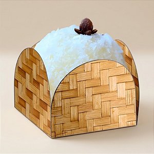 Forminha Para Doces 4 Pétalas - Palha - 3,3x2,5x3,3cm - 50 unidades - NC Toys - Rizzo