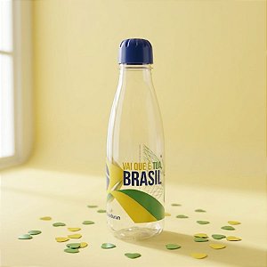 Garrafa Squeeze Pet Paris - Vai Brasil - Transparente - 600mL  - 1 unidade - Rizzo