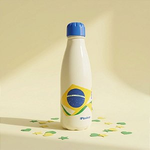 Garrafa Squeeze Pet Paris - Vai Brasil - Branco - 600mL  - 1 unidade - Rizzo