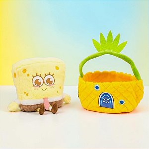 Pelúcia Baby Fruit - Bob Esponja - 20cm - 1 unidade - Zonacriativa - Rizzo