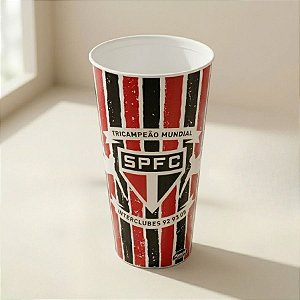 Copo de Plástico -  São Paulo -  Tricolor - 700mL - 1 unidade - Plasútil - Rizzo