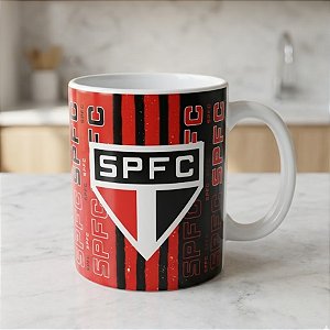 Caneca de Cerâmica - São Paulo Oficial - 300ml - 1 unidade - Rizzo