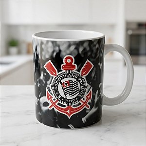 Caneca de Cerâmica - Corinthians Oficial - 300ml - 1 unidade - Rizzo