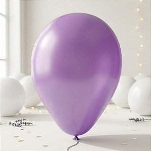 Balão de Festa 6,5" Basic - Roxo  - 30 unidades - São Roque - Rizzo