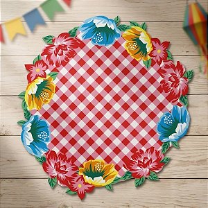 Sousplat Festa Junina - Xodó Floral - 34x34cm - 4 unidades - Cromus - Rizzo