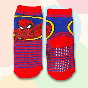 Meia Infantil Antiderrapante - Homem Aranha - Mod. 3 - 1 a 2 Anos - 1 unidade - Disney Original - Rizzo