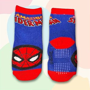 Meia Infantil Antiderrapante - Homem Aranha - Mod. 2 - 1 a 2 Anos - 1 unidade - Disney Original - Rizzo