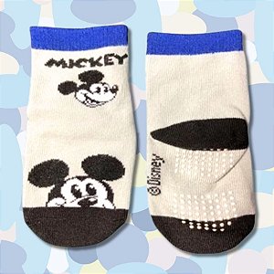 Meia Infantil Antiderrapante - Mickey Mouse - Mod. 4 - 0 a 12 Meses - 1 unidade - Disney Original - Rizzo