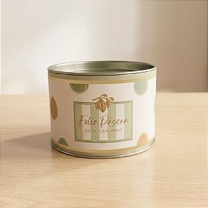 Lata Para Doces Rígida - Tonal - Verde - 10x7cm - 1 unidade - Cromus - Rizzo