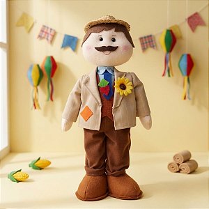 Boneco em Feltro - Noivo José - 40cm - 1 unidade - Cromus - Rizzo