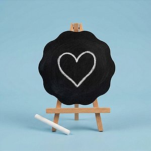 Lousa Decorativa em MDF - Ondulada - 12cm - 1 unidade - Rizzo