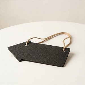 Lousa para Personalizar e Pendurar Seta - 10,5x5cm - 03 unidades - Cromus - Rizzo Festas