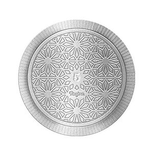 Prato Laminado Numero 5 Prata - 27cm  - 1 unidade - Regina - Rizzo