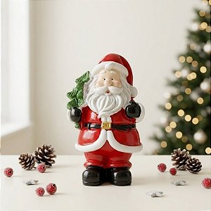 Enfeite Decorativo de Natal em Resina - Papai Noel - Árvore - 8cm - 1 unidade - Rizzo