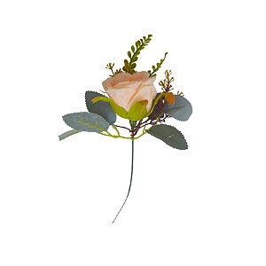 Flor Decorativa Artificial - Rosa - 20cm - 1 unidade - Cromus - Rizzo