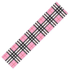 Fita de Cetim Xadrez Rosa EGP009TR 148  - 38mm - 10 metros - Progresso - Rizzo Confeitaria