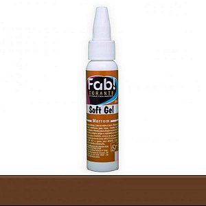 Soft Gel Corante Marrom  25g - Fab - Rizzo
