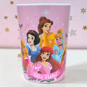 Copo de Melamina de Natal - Princesas - 240ml - Disney Original - 1 unidade - Cromus - Rizzo