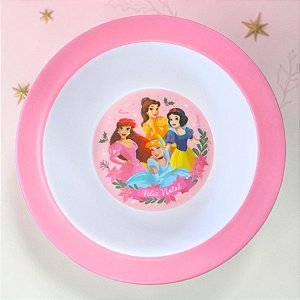 Bowl de Melamina de Natal - Princesas - 360ml - Disney Original - 1 unidade - Cromus - Rizzo