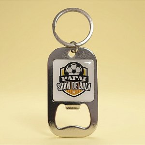Chaveiro Abridor de Garrafa - Papai Show De Bola - 3,7x7cm - 1 unidade - Rizzo