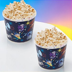Balde de Pipoca - Divertidamente 2 - 2,1l - Disney Original  - 2 unidades - Plasútil - Rizzo